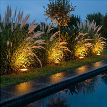 Estaca Solar Premium x4 - 12 LEDs cálidas